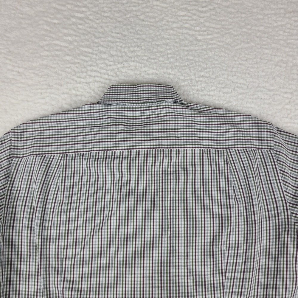 Brioni Dress‎ Shirt Mens Medium Multi Color Plaid Check 100% Cotton Button Up - Picture 11 of 13
